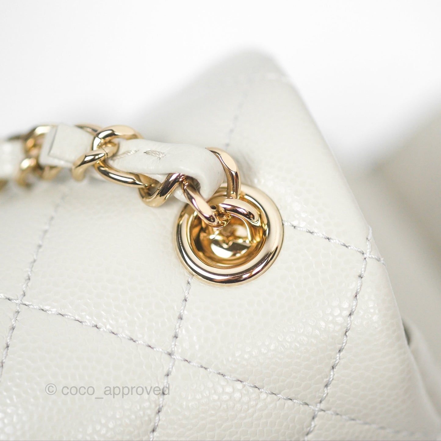 Chanel Small Duma Backpack Caviar Pale Grey Gold Hardware 23K