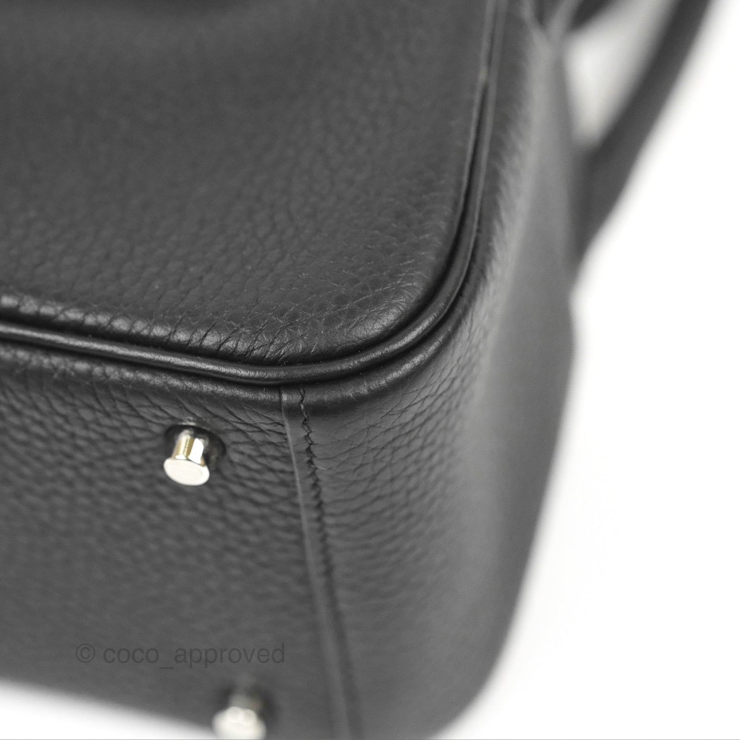 Hermès Mini Lindy 20 Black Noir Clemence Palladium Hardware