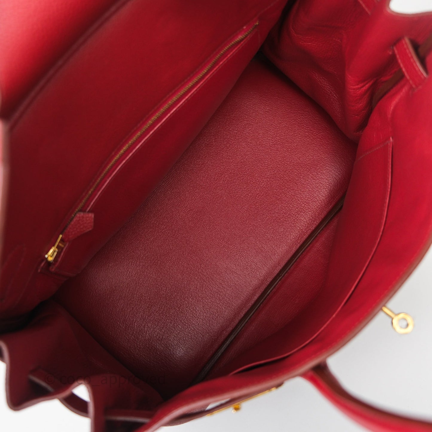 Hermès Birkin 35 Red Togo Gold Hardware
