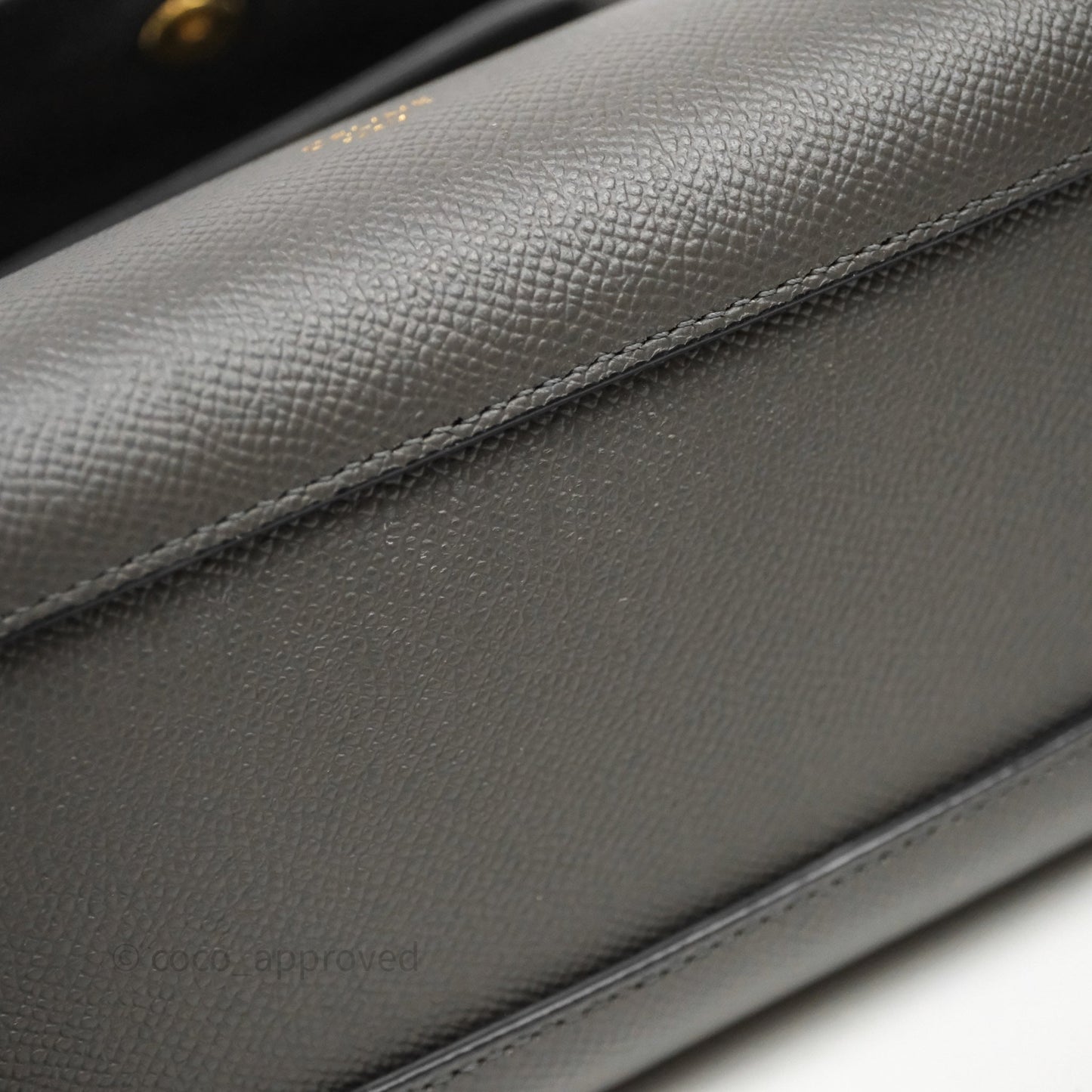 Celine Nano Belt Bag Grey Grained Calfskin Gold Hardware