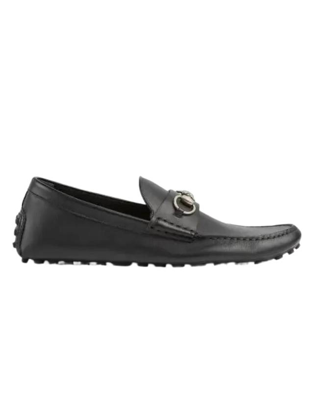 Luxury Gucci Trending 2025 Horsebit Leather Driving Shoes Black