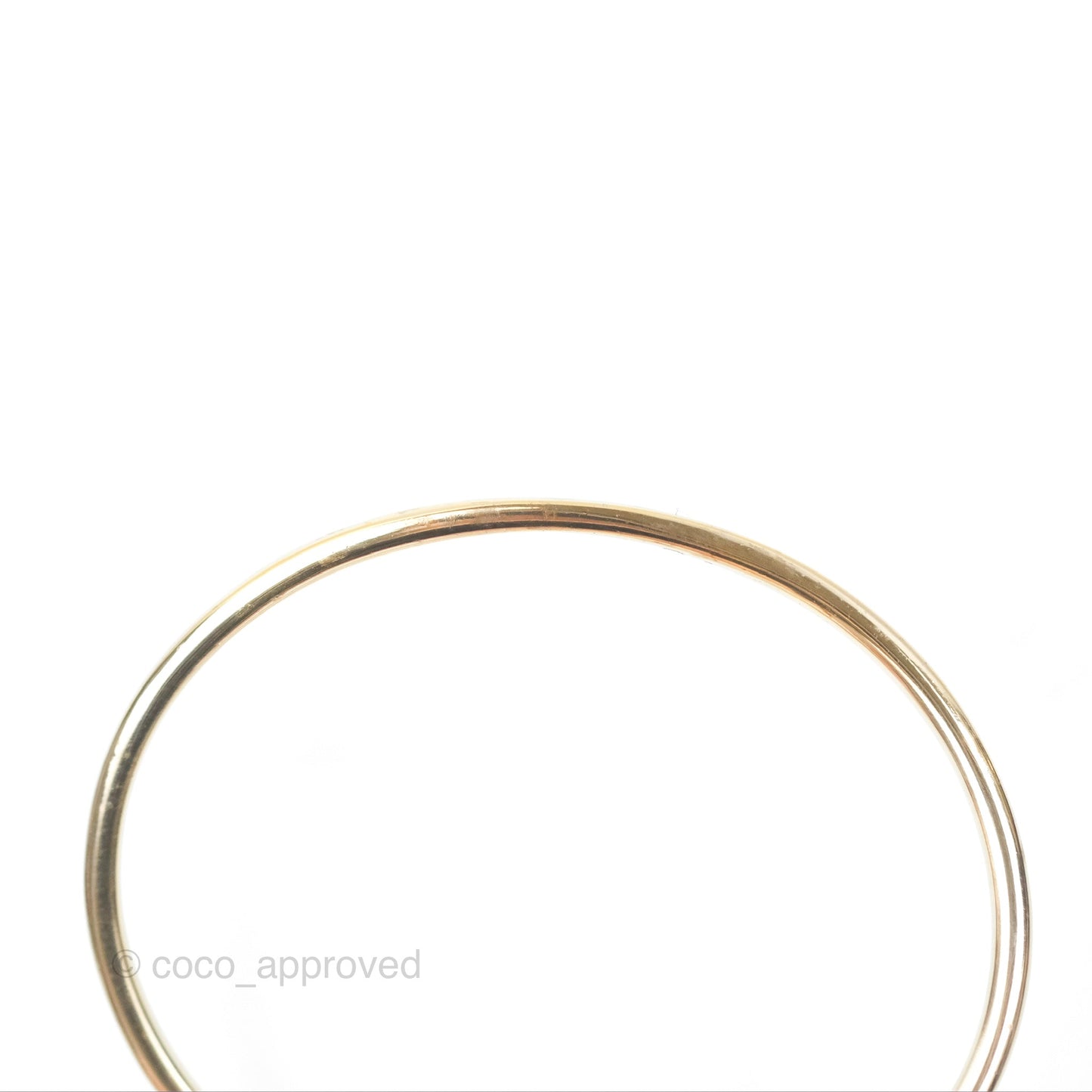 Chanel CC Pearl Bangle Gold Tone 14B