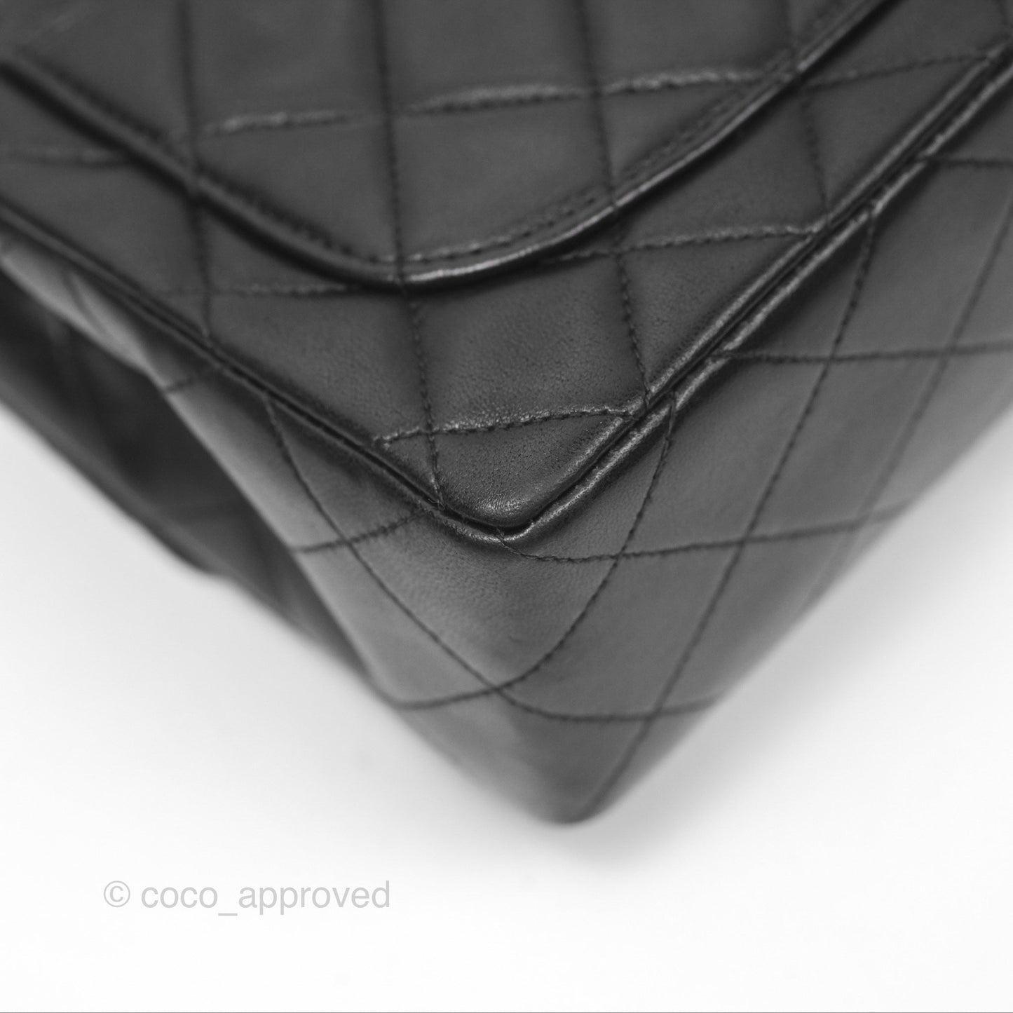 Chanel Vintage Mini Square Black Lambskin 24K Gold Hardware