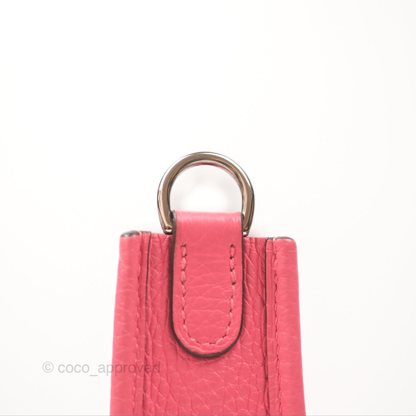 Hermès Mini Evelyne 16 Rose Azalee Clemence Palladium Hardware