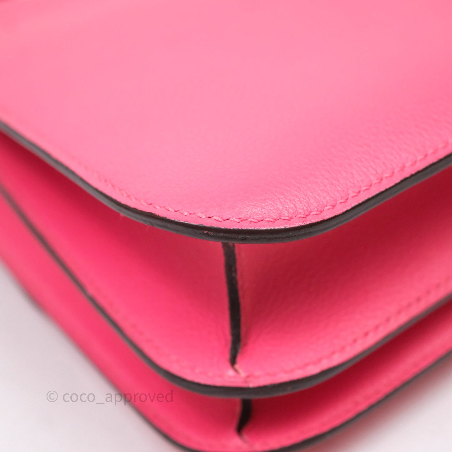 Hermès Constance 24 Rose Azalee 8W Epsom Palladium Hardware