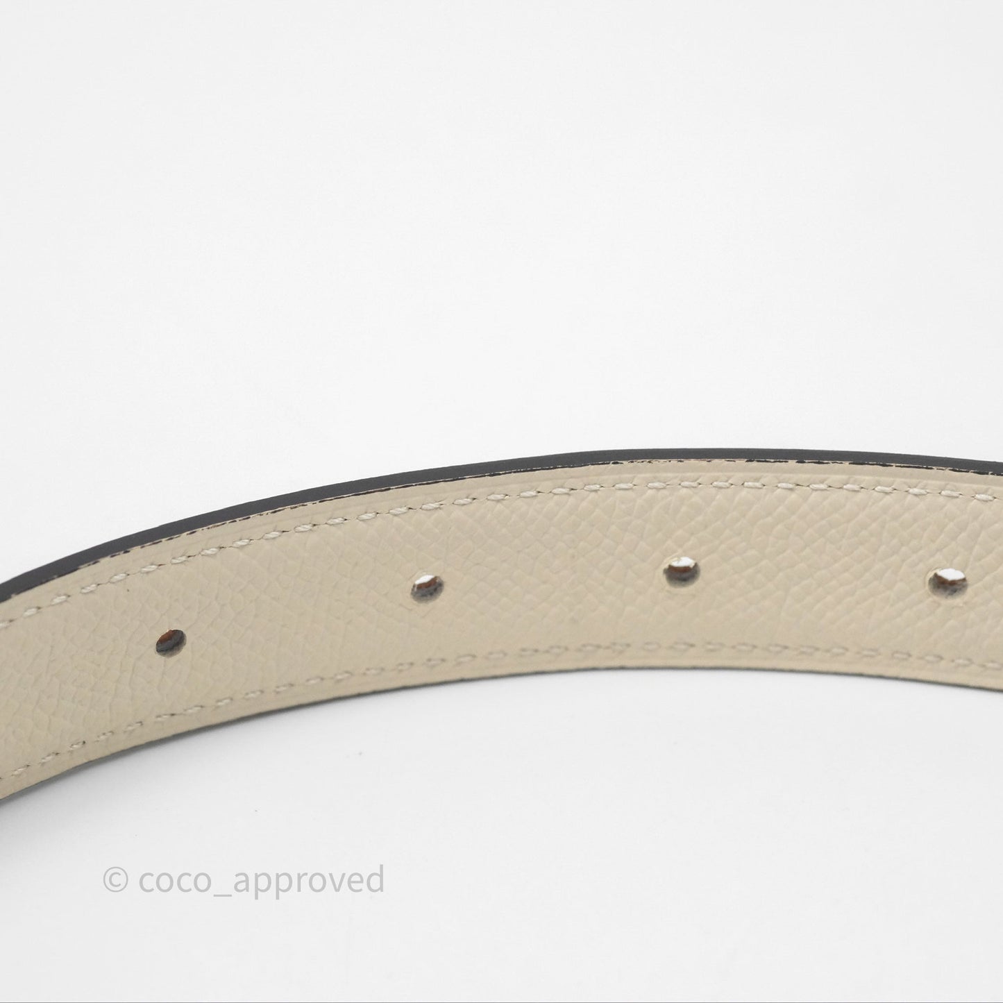 Hermès Clou De Selle Belt Buckle & Reversible Strap Gold/ Nata Palladium Hardware