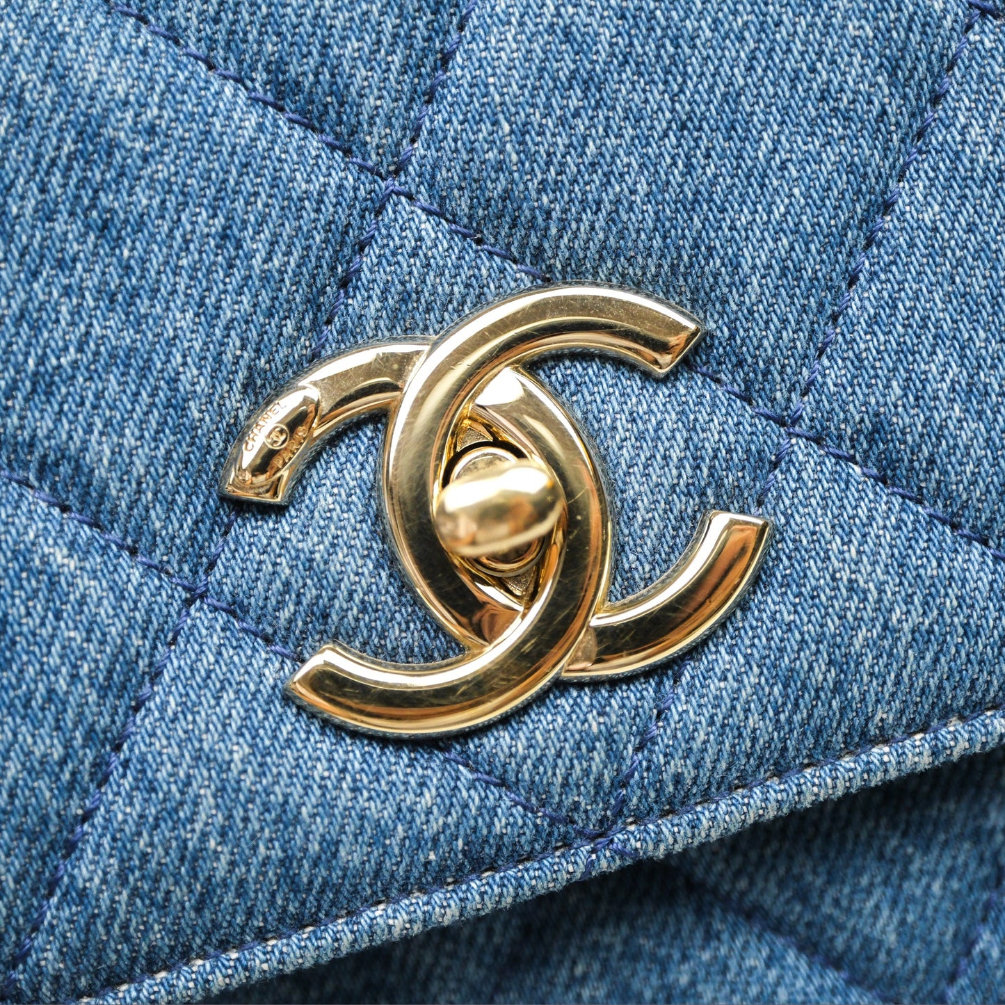 Chanel Small Trendy CC Denim Gold Hardware