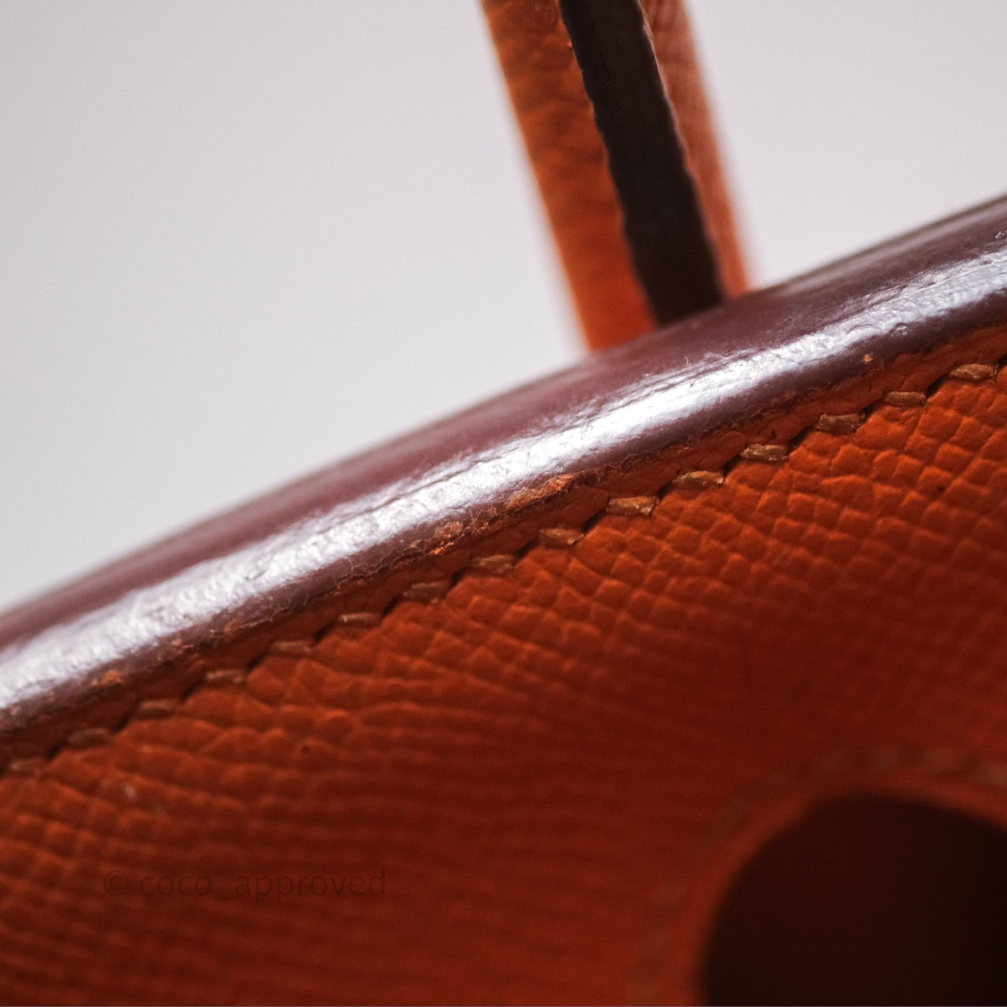 Hermès Birkin 30 Retourne Orange Epsom Palladium Hardware