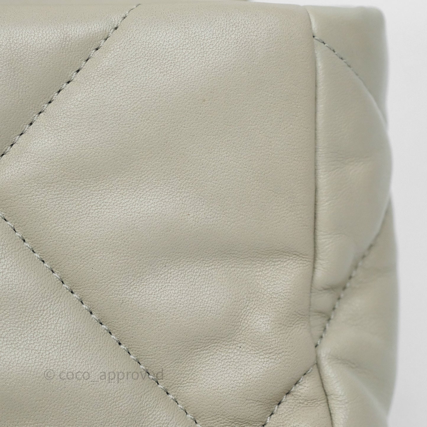 Chanel 19 Small Sage Grey Mixed Hardware