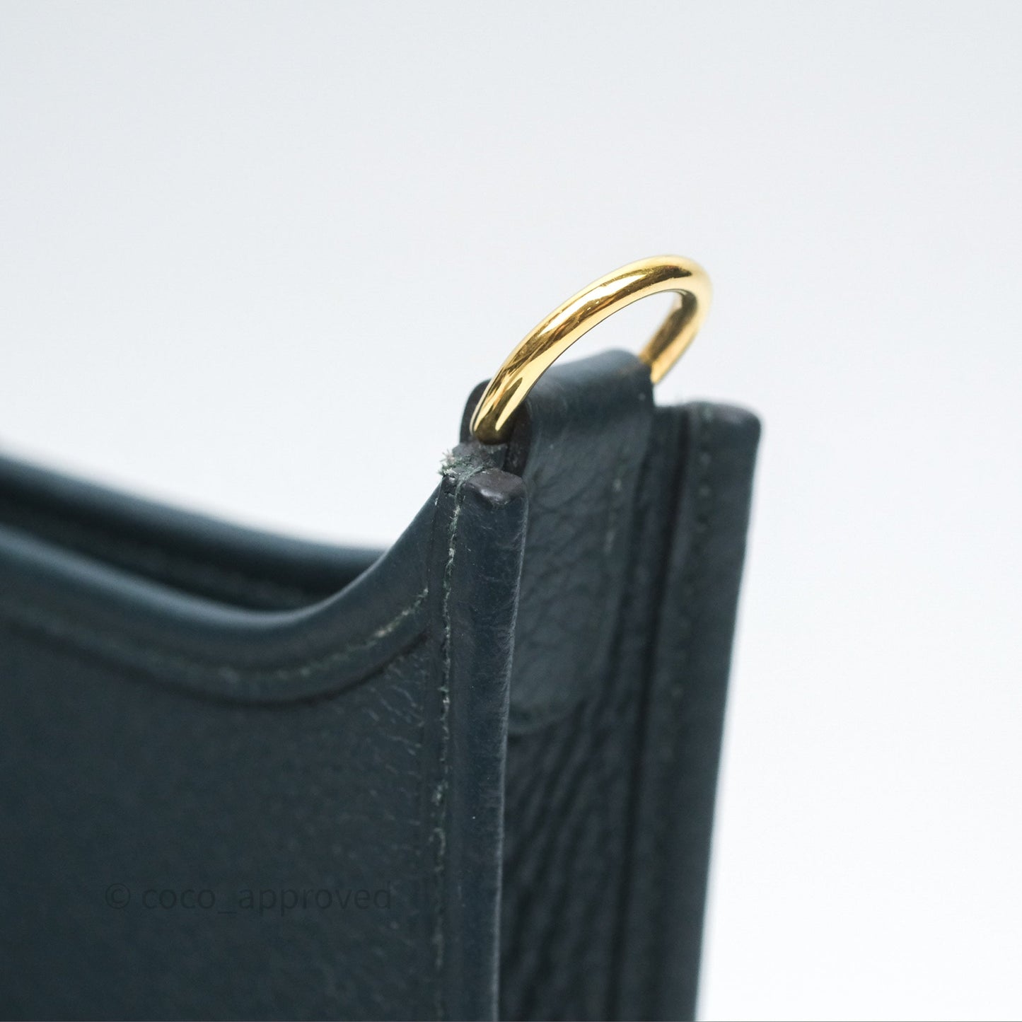 Hermès Mini Evelyne 16 Vert Cypres 6O Clemence Gold Hardware