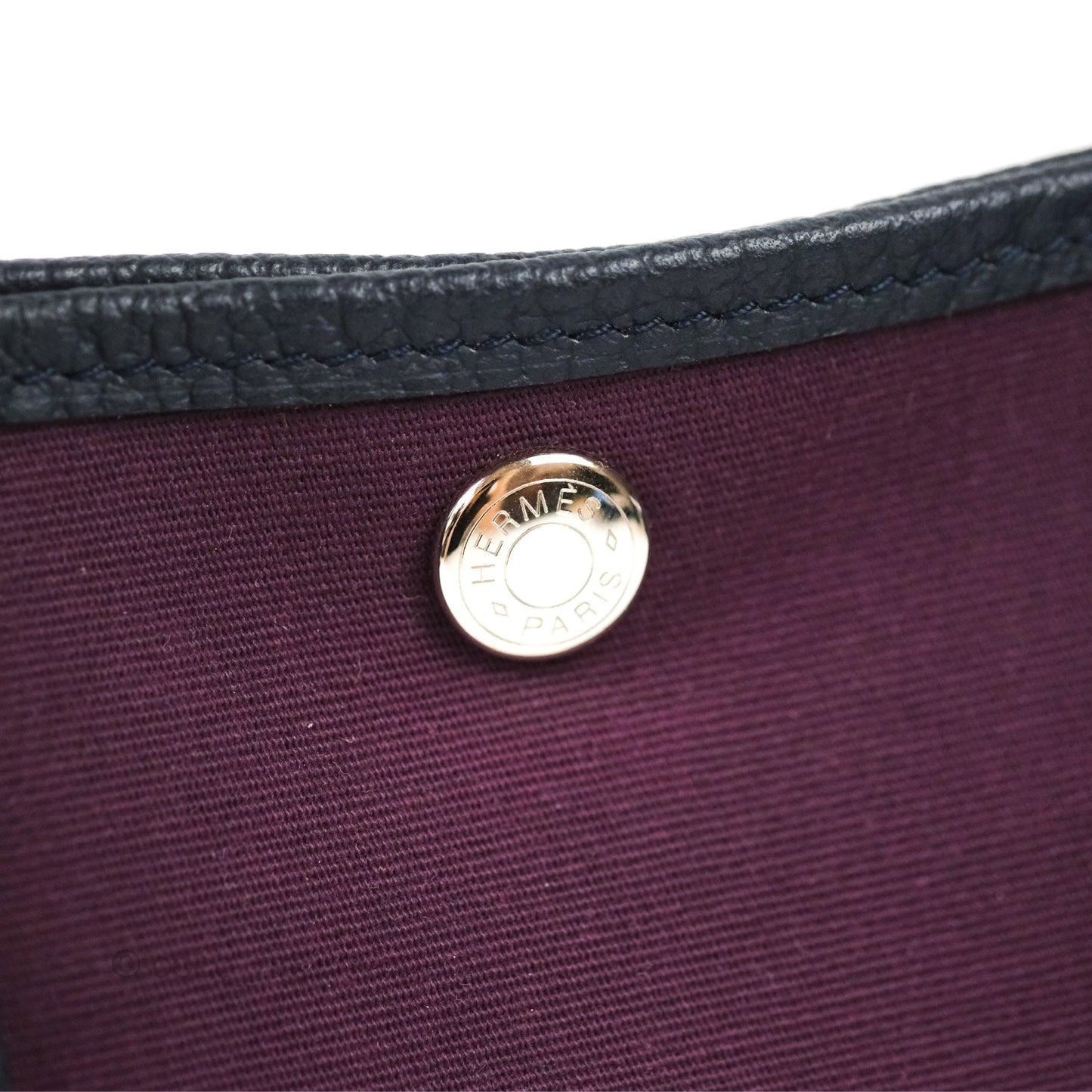 Hermes Garden Party 30 Cassis N5 / Bleu Nuit 2Z Country/Canvas