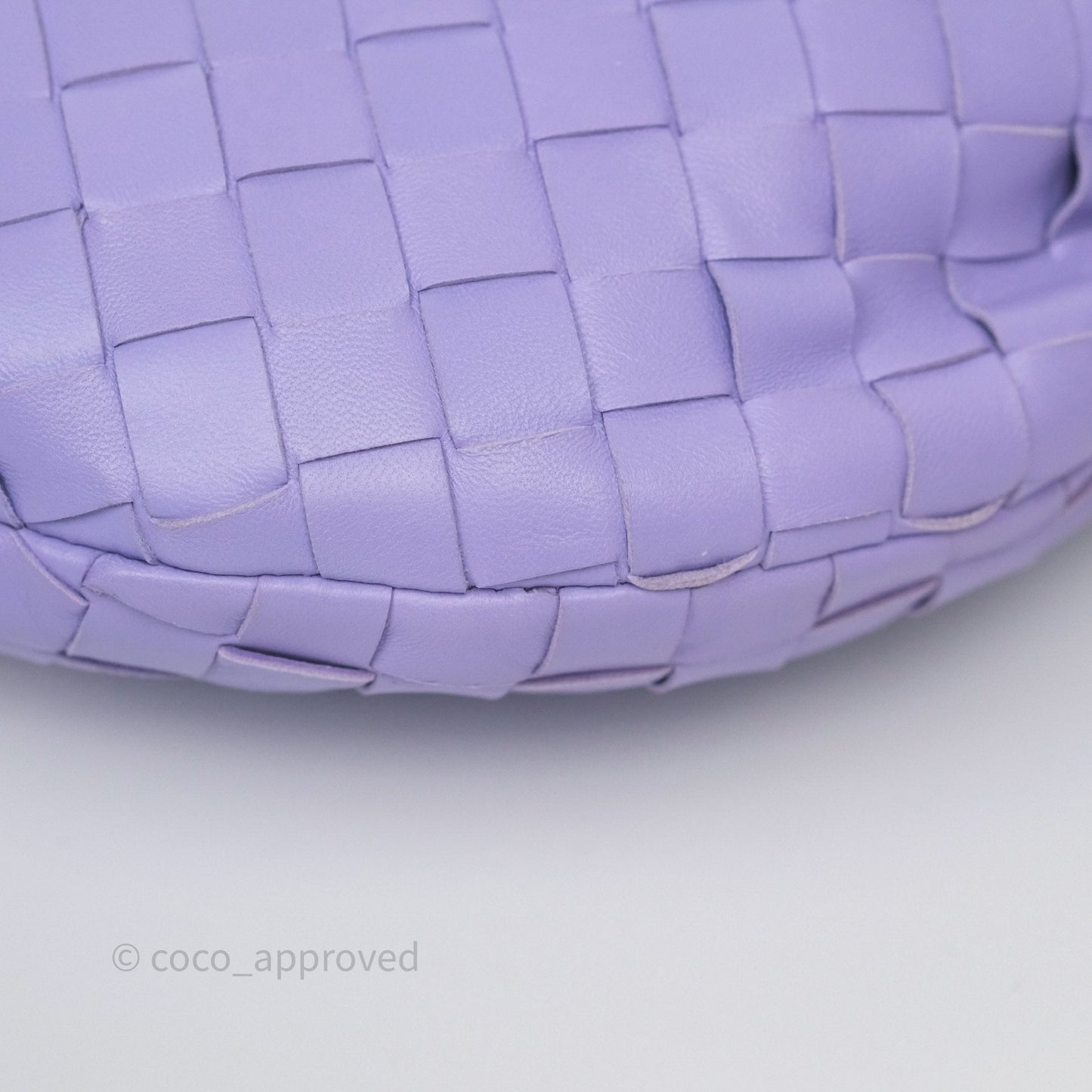 Bottega Veneta Teen Jodie Purple Intrecciato Lambskin