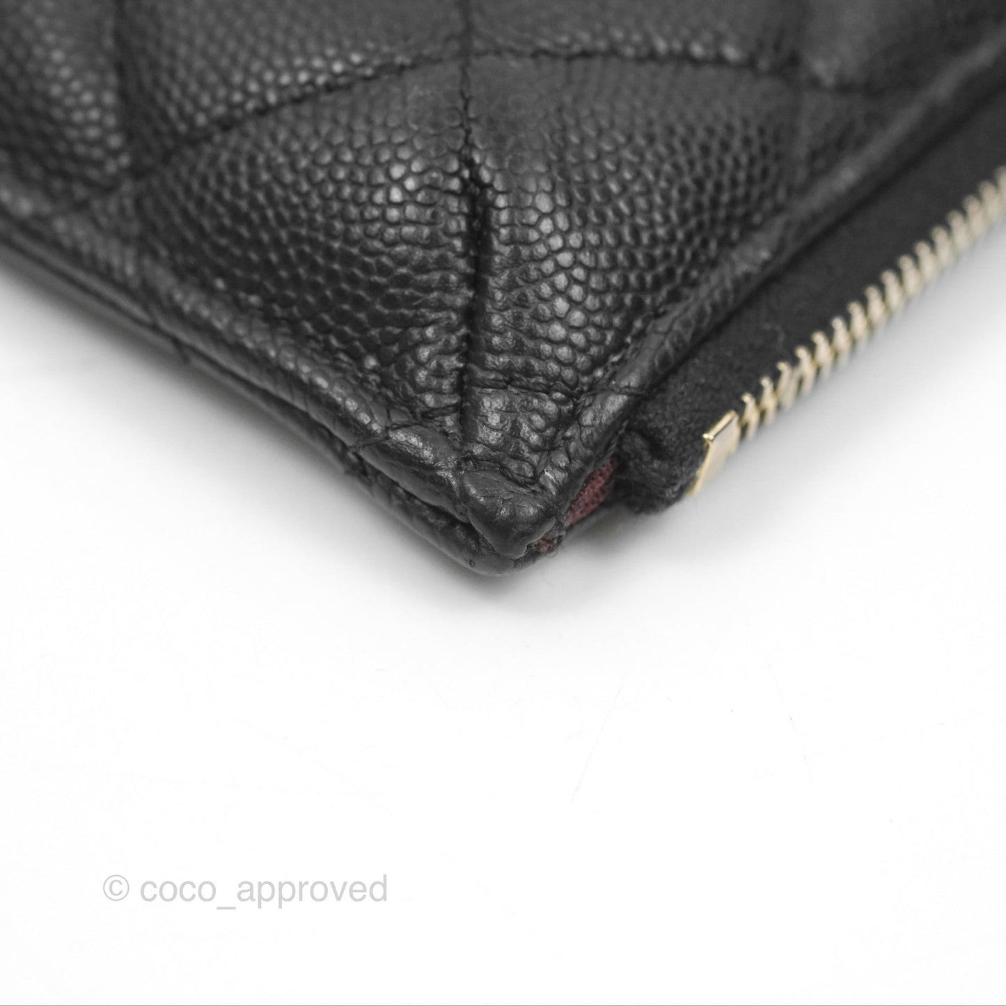 Chanel Classic Long Wallet Pouch Black Caviar