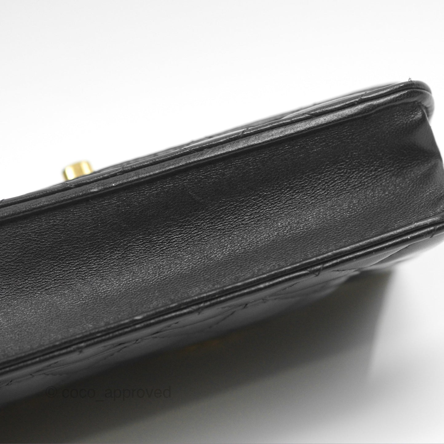 Chanel All Slide Wallet on Chain WOC Adjustable Chain Quilted Black Lambskin 22K