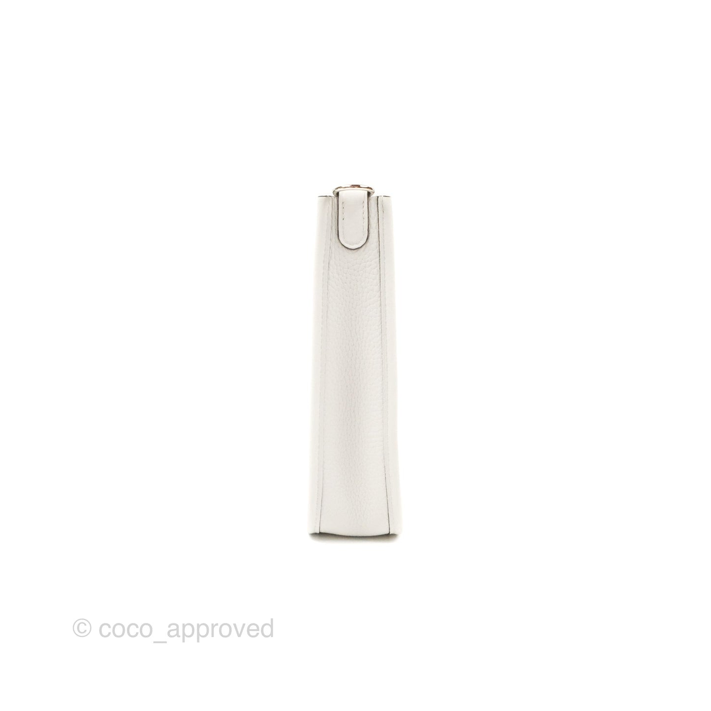 Hermès Mini Evelyne 16 New White Clemence Palladium Hardware