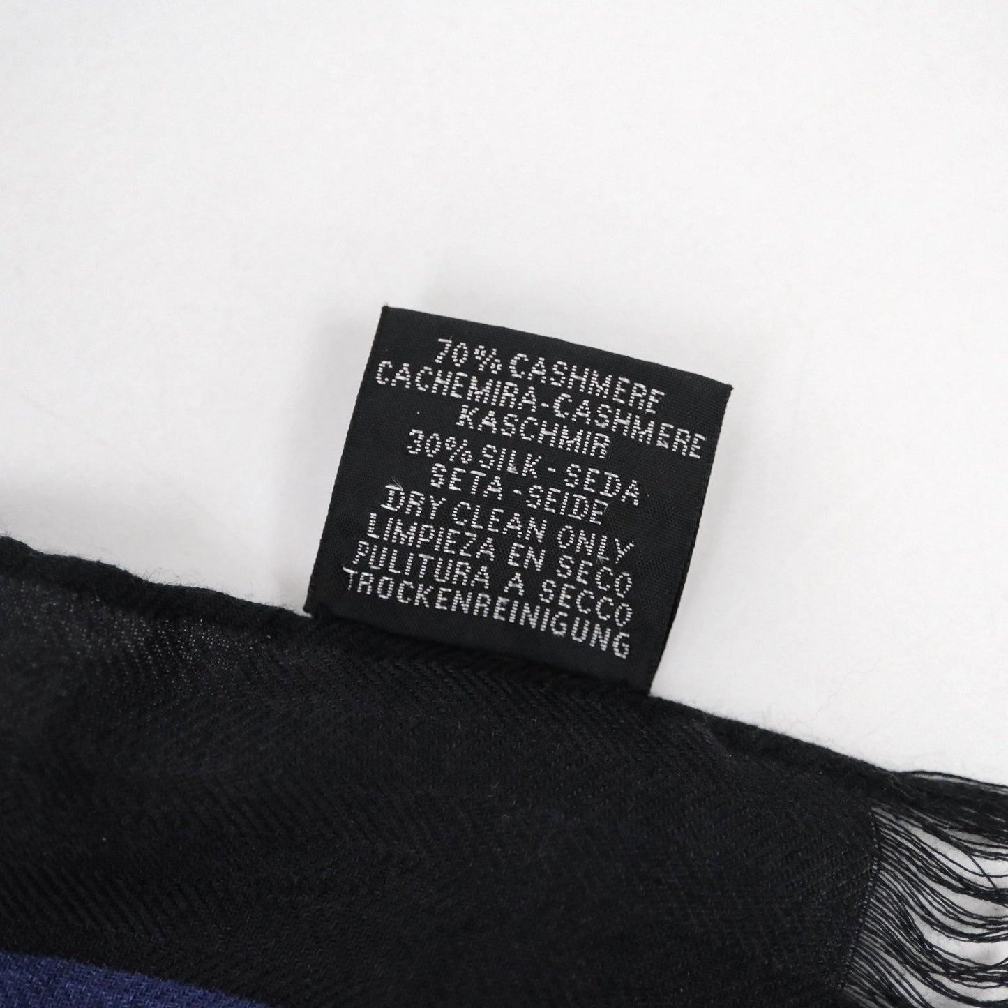 Hermes H Jumping Scarf Cashmere Silk 90x180cm