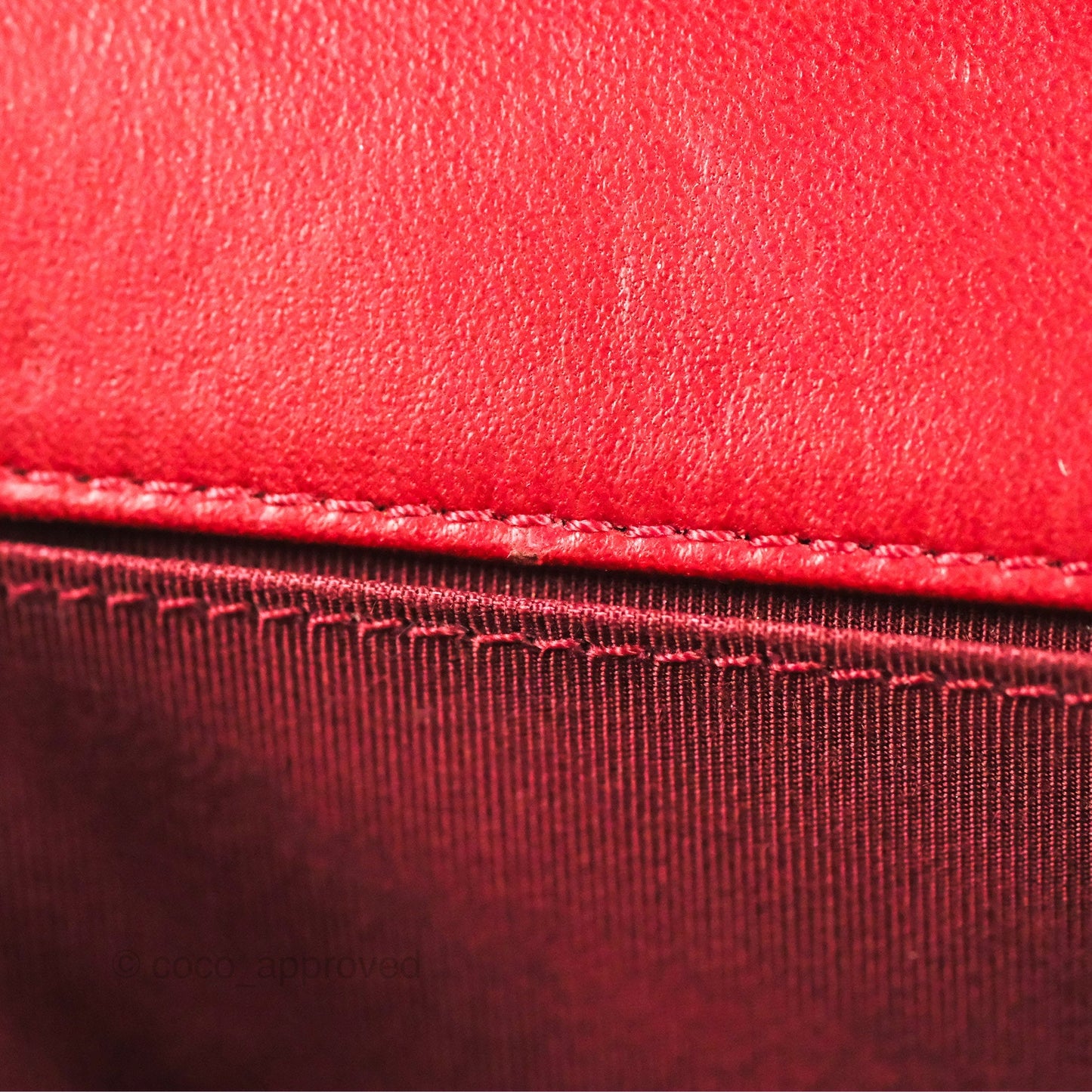 Chanel Quilted Medium Boy Dark Red Calfskin Ruthenium Hardware