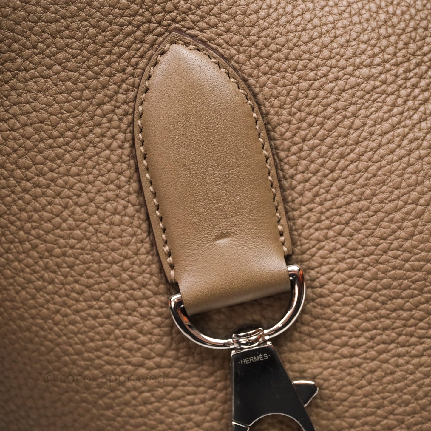 Hermes Arcon Bag Etoupe 18 Togo Palladium Hardware