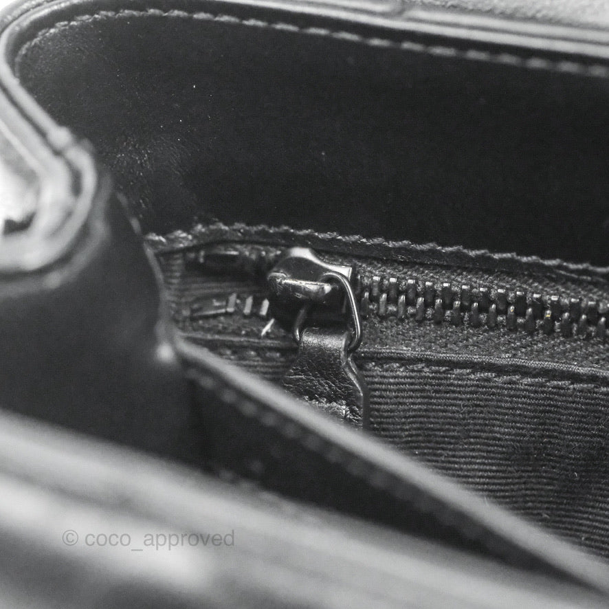 Saint Laurent Loulou Toy Quilted Leather Shoulder Bag Black