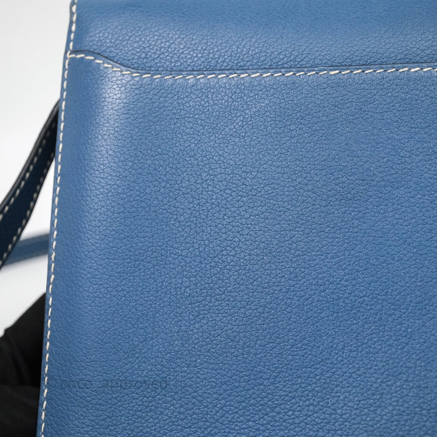 Hermès Roulis 23 Blue Evercolor Palladium Hardware