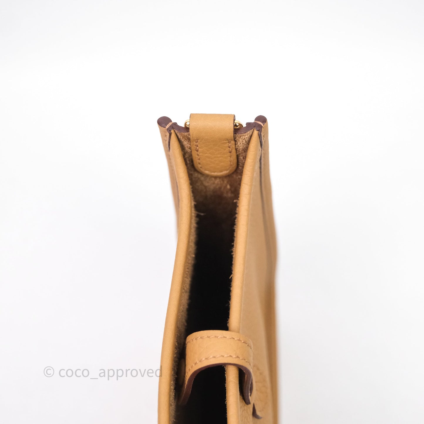 Hermès Mini Evelyne 16 Biscuit 48 Clemence Gold Hardware