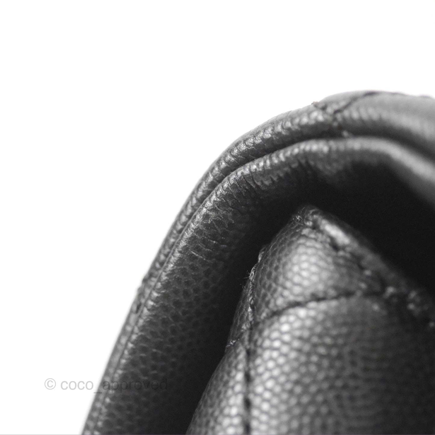 Chanel Small Coco Handle Quilted Black Caviar Gold Hardware
