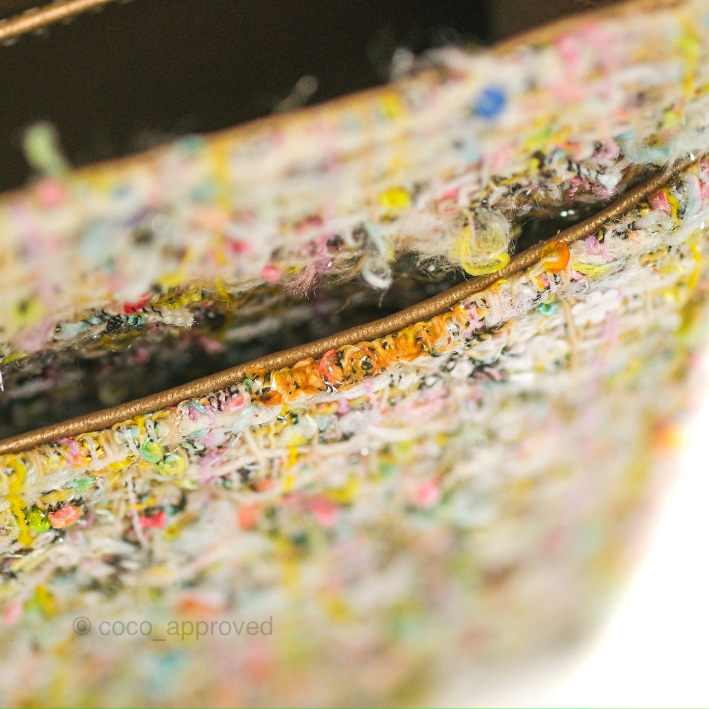 Chanel Reissue Tweed Pastel Garden Party Flap