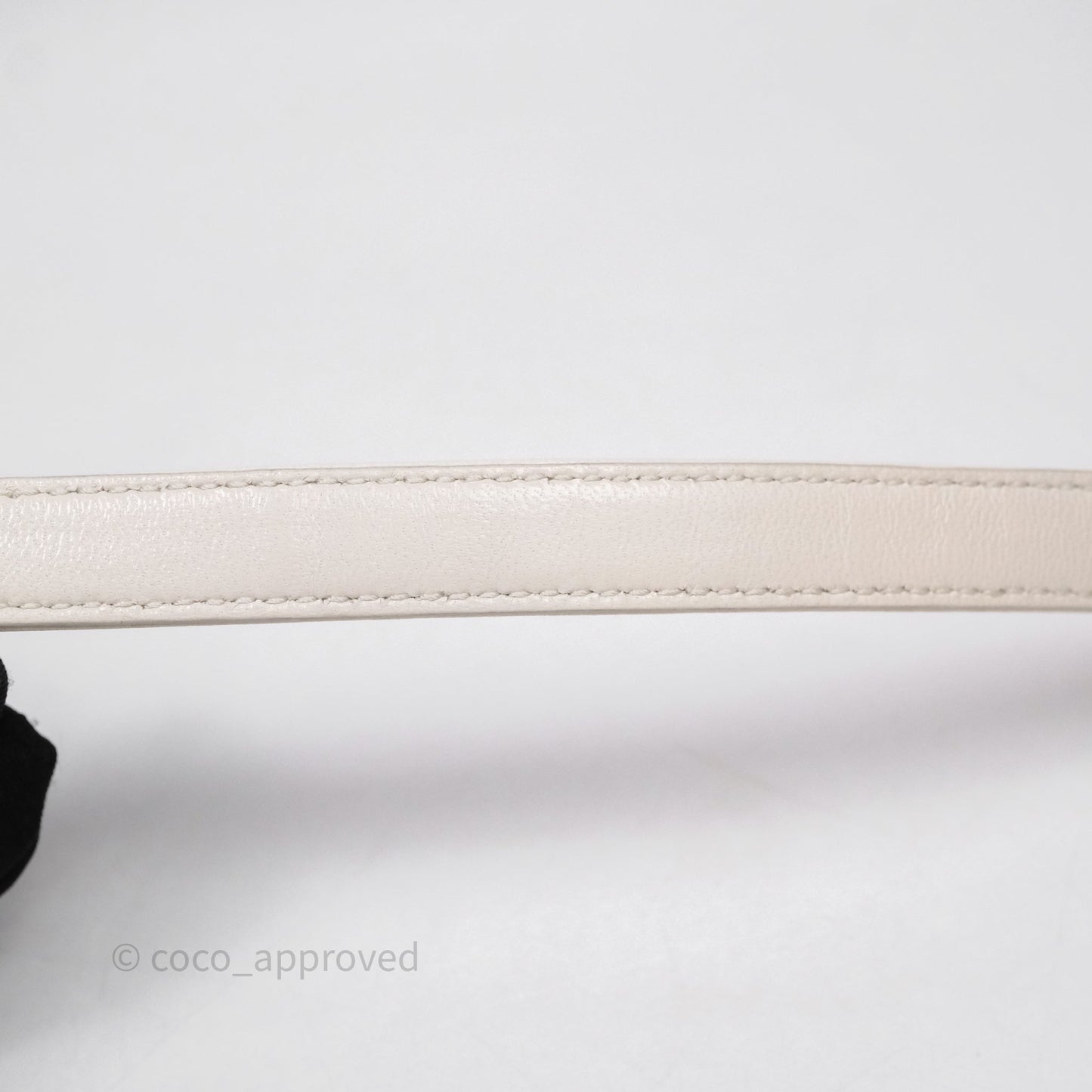 Miu Miu Shearling Vanity Case White Gold Hardware