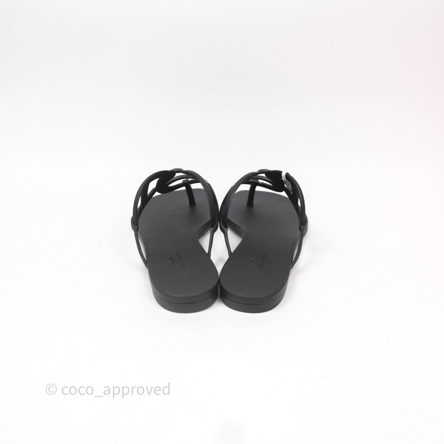 Hermes Egerie Sandal Noir Size 37