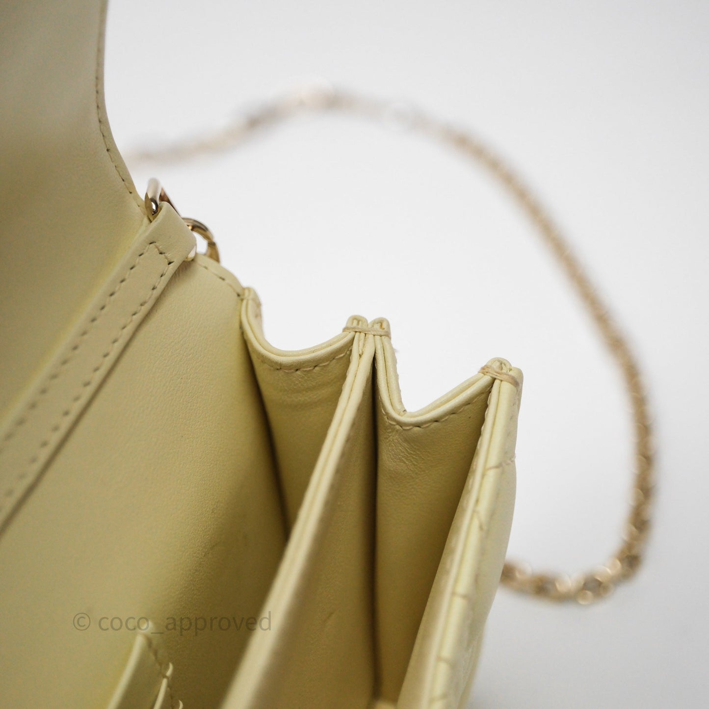 Christian Dior My Dior Mini Bag Yellow Cannage Lambskin Gold Hardware