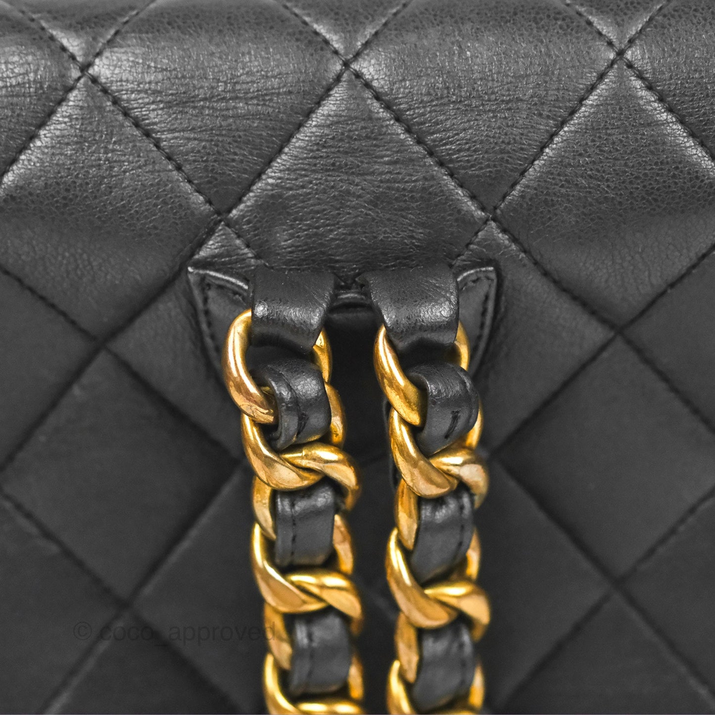 Chanel Vintage CC Duma Backpack Black Lambskin 24K Gold Hardware