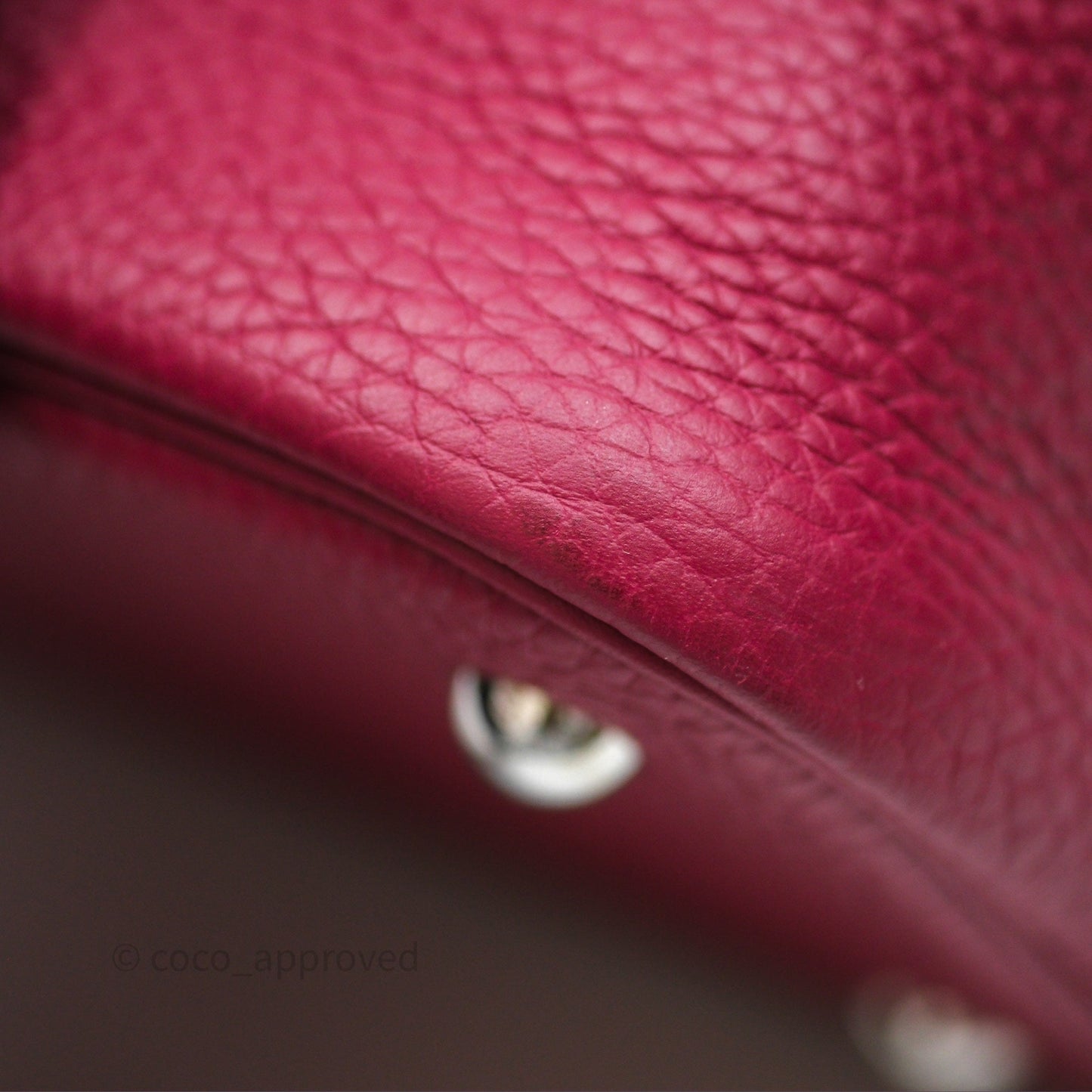 Hermès Bolide 1923 31 Rubis B5 Clemence Palladium Hardware