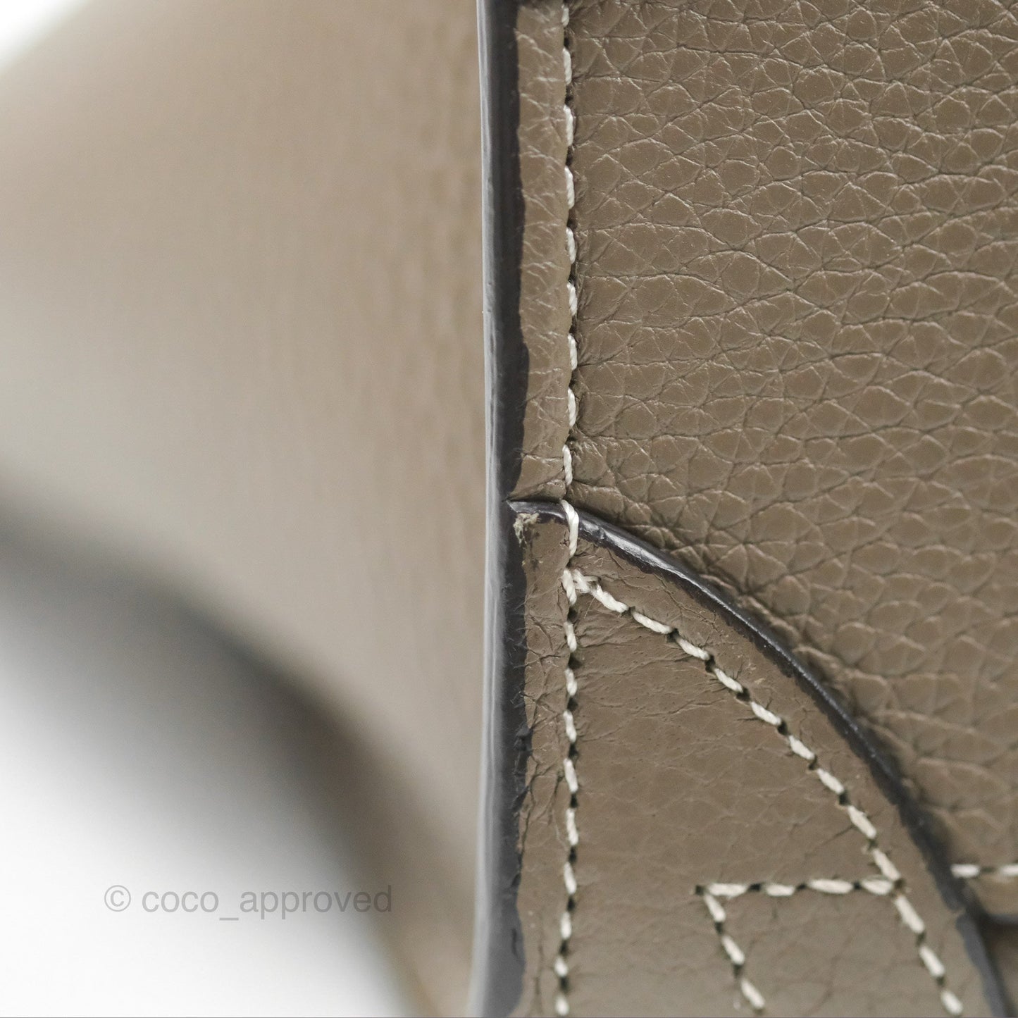 Celine Nano Luggage in Souris Drummed Calfskin