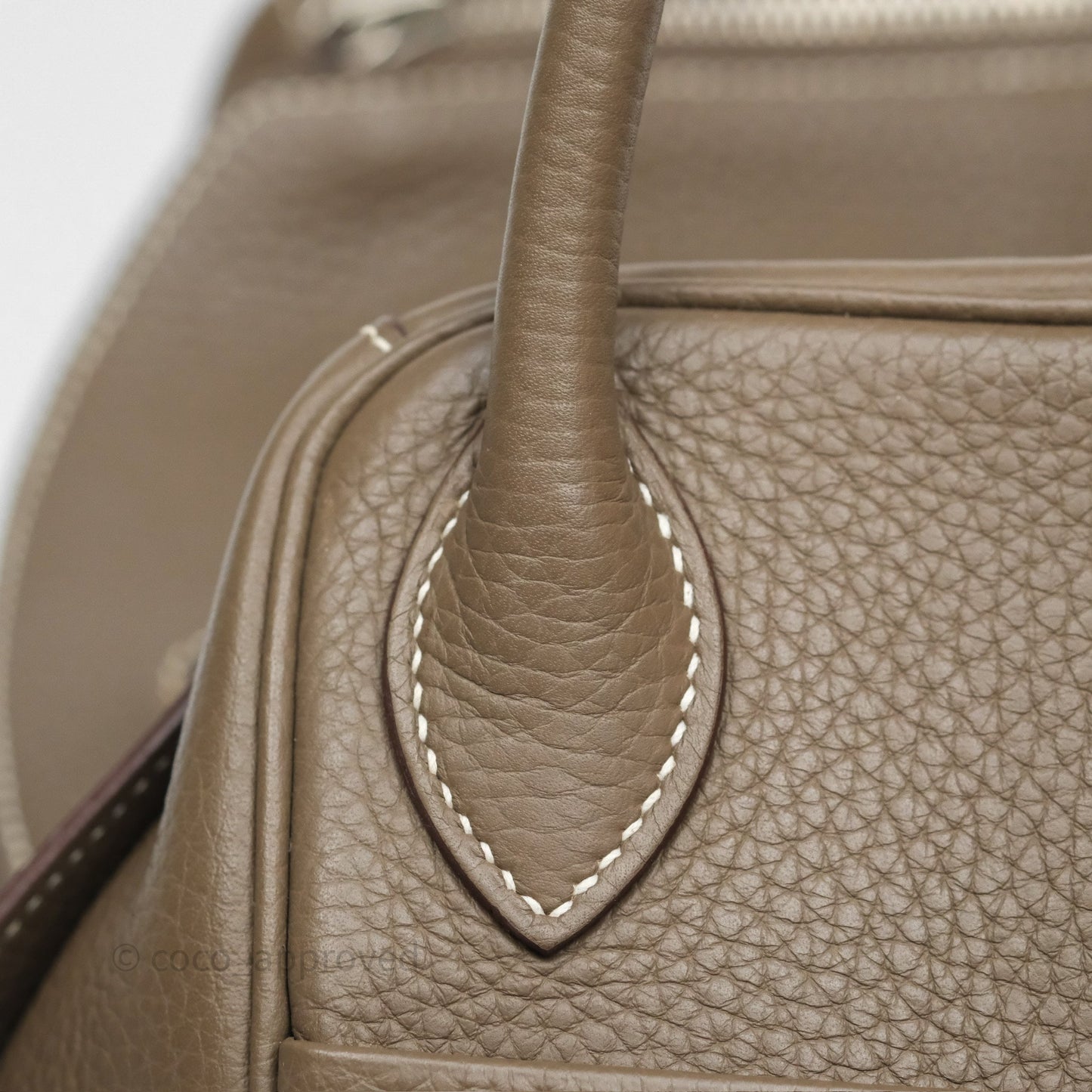 Hermès Lindy 30 Etoupe 18 Clemence Palladium Hardware