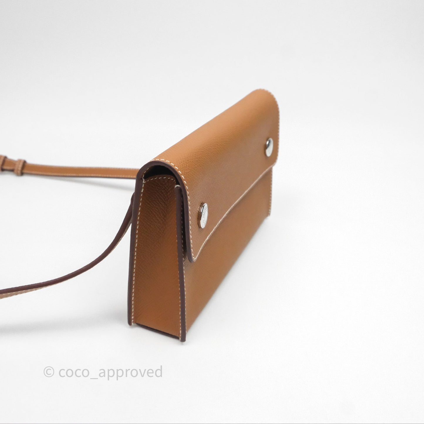 Hermès Hermesnap Wallet Epsom Gold 37 Palladium Hardware