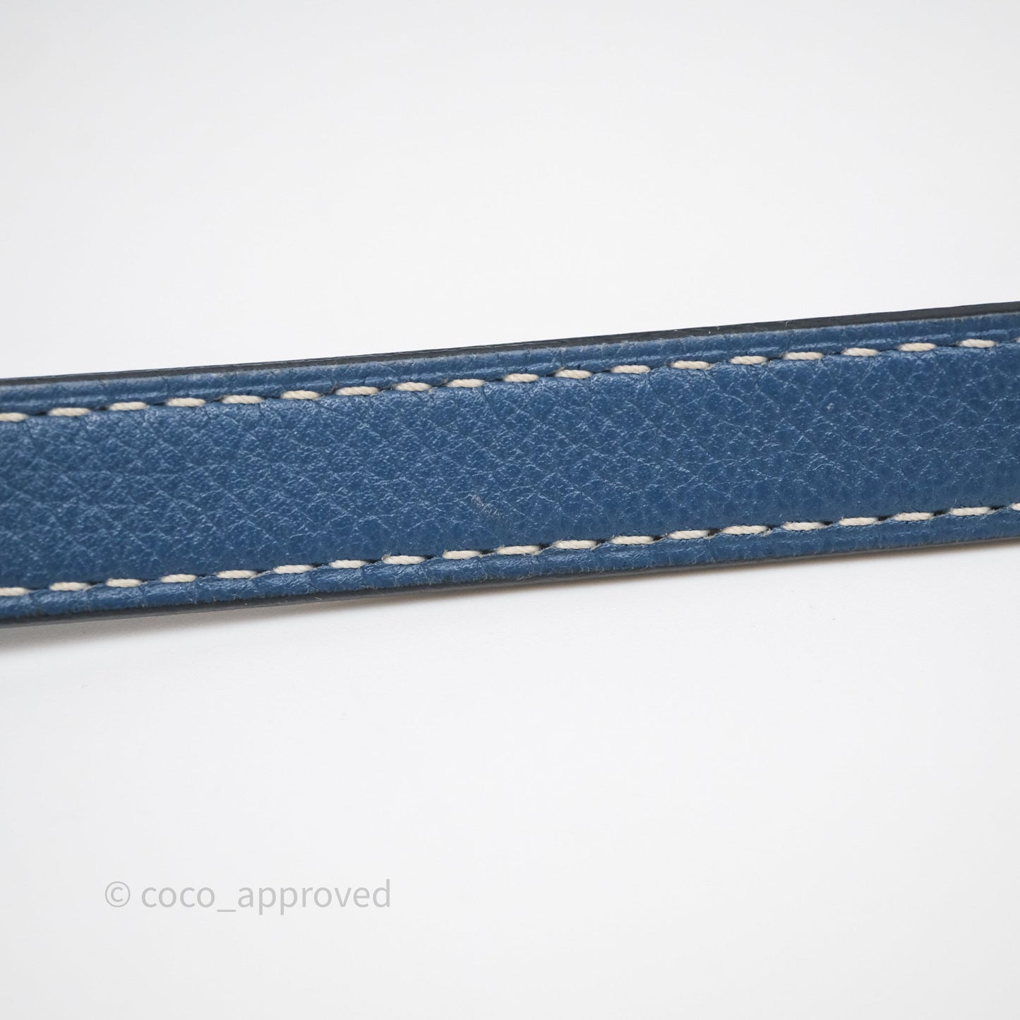 Hermès Roulis 23 Blue Evercolor Palladium Hardware