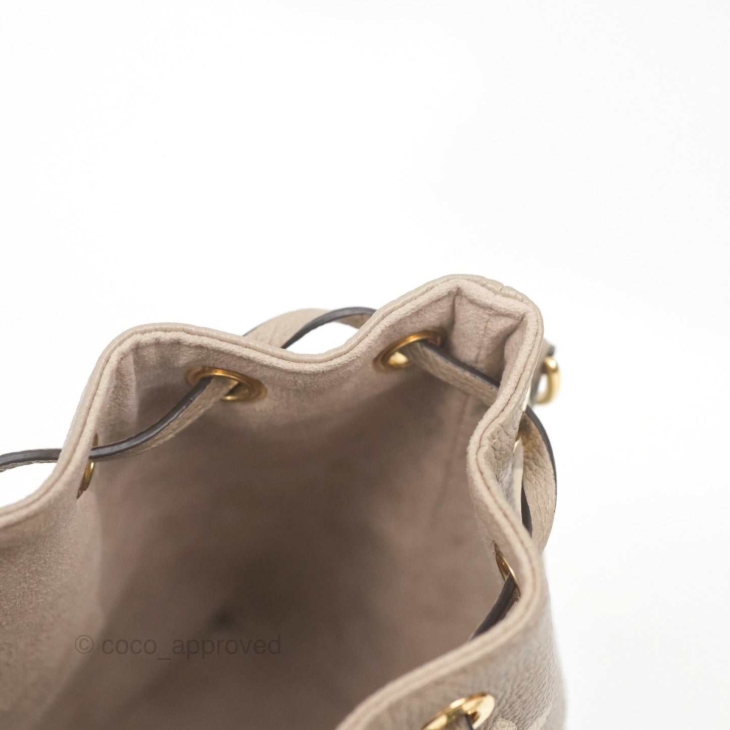 Louis Vuitton Nano Noe Monogram Dove/Cream Canvas
