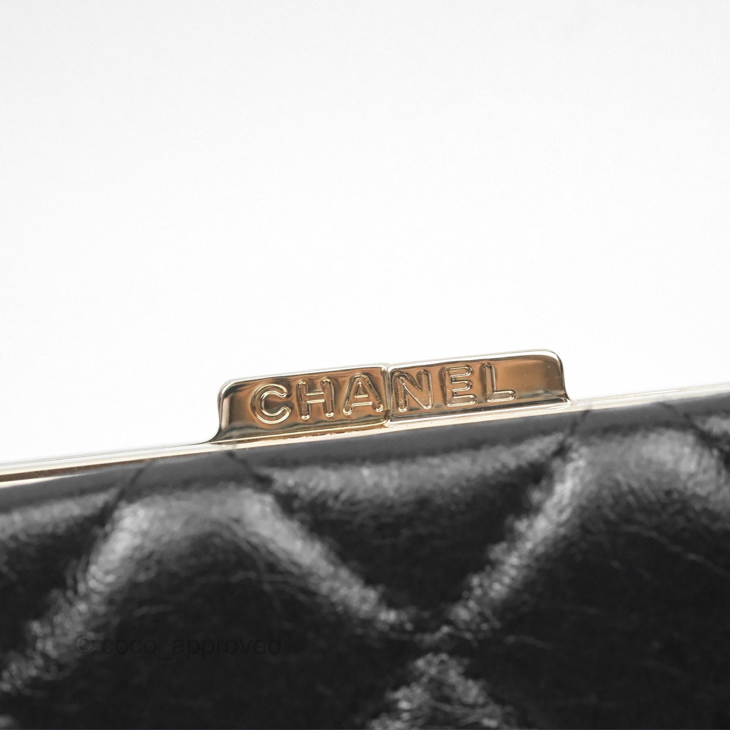 Chanel Clutch on Chain Black Calfskin Gold Hardware
