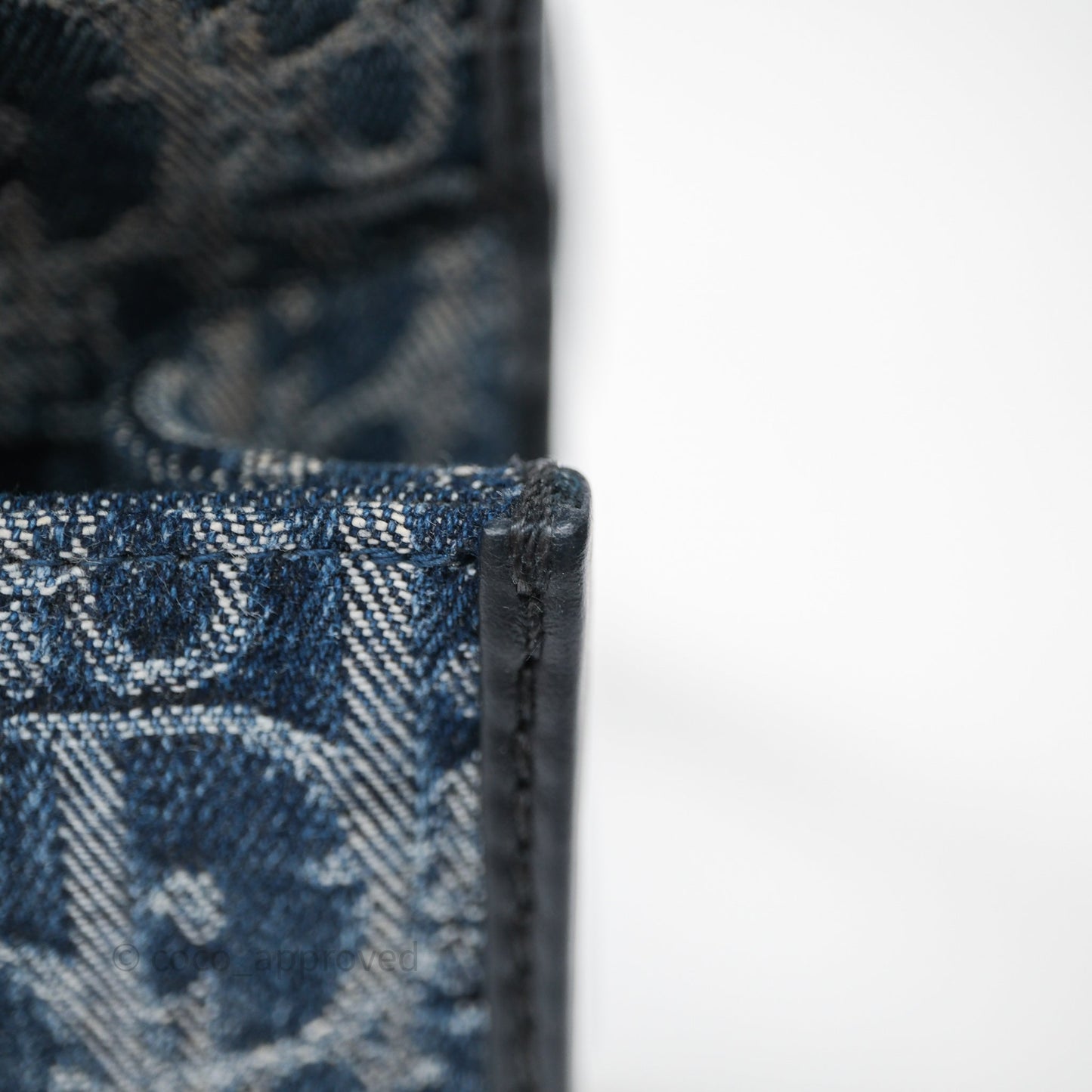 Christian Dior Montaigne East-West Bag Denim With Chain