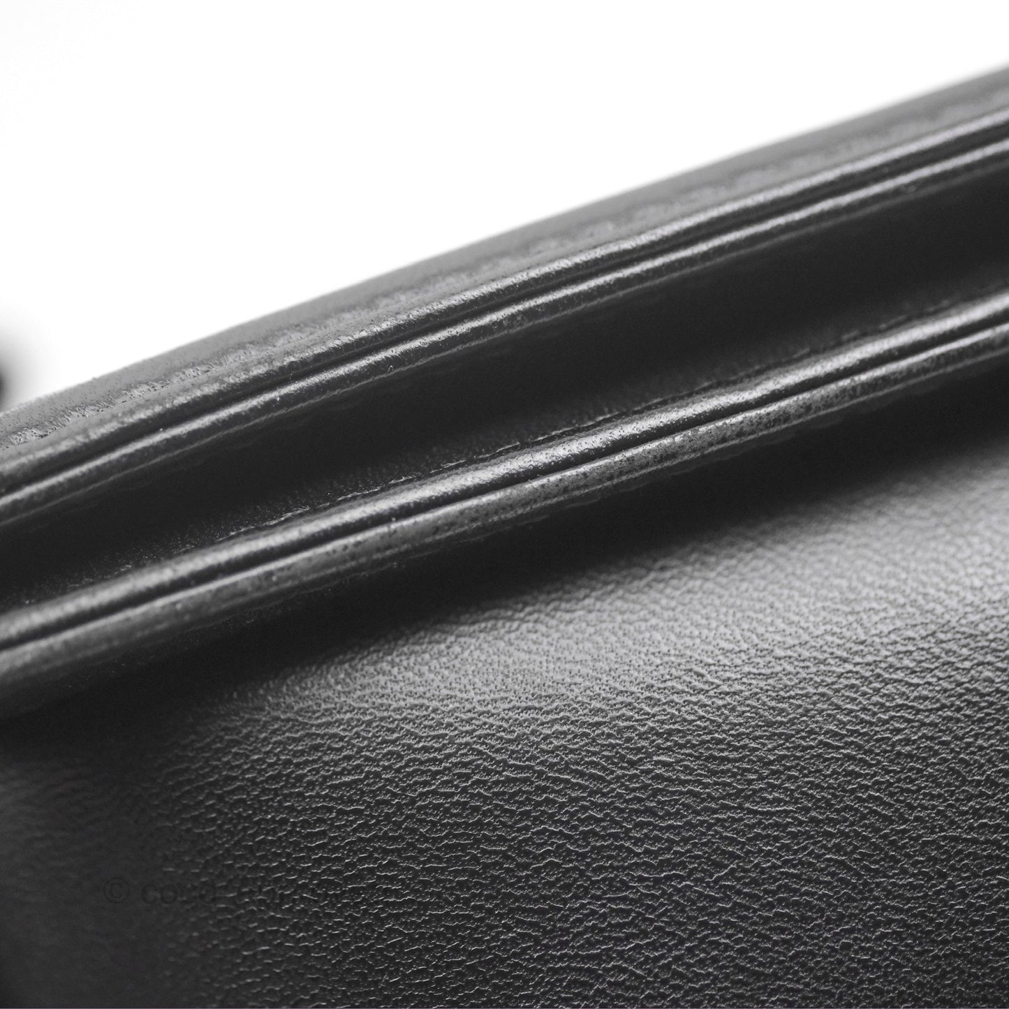 Chanel Medium Boy Quilted Black Lambskin Ruthenium Hardware