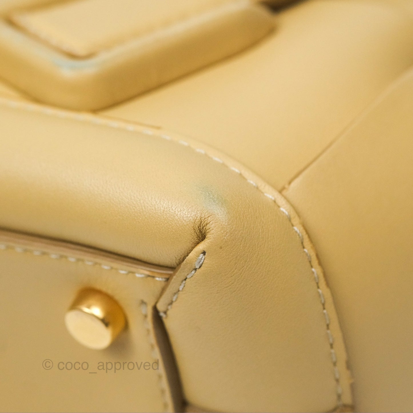 Bottega Veneta Arco Mini Intrecciato Textured-leather Tote Yellow
