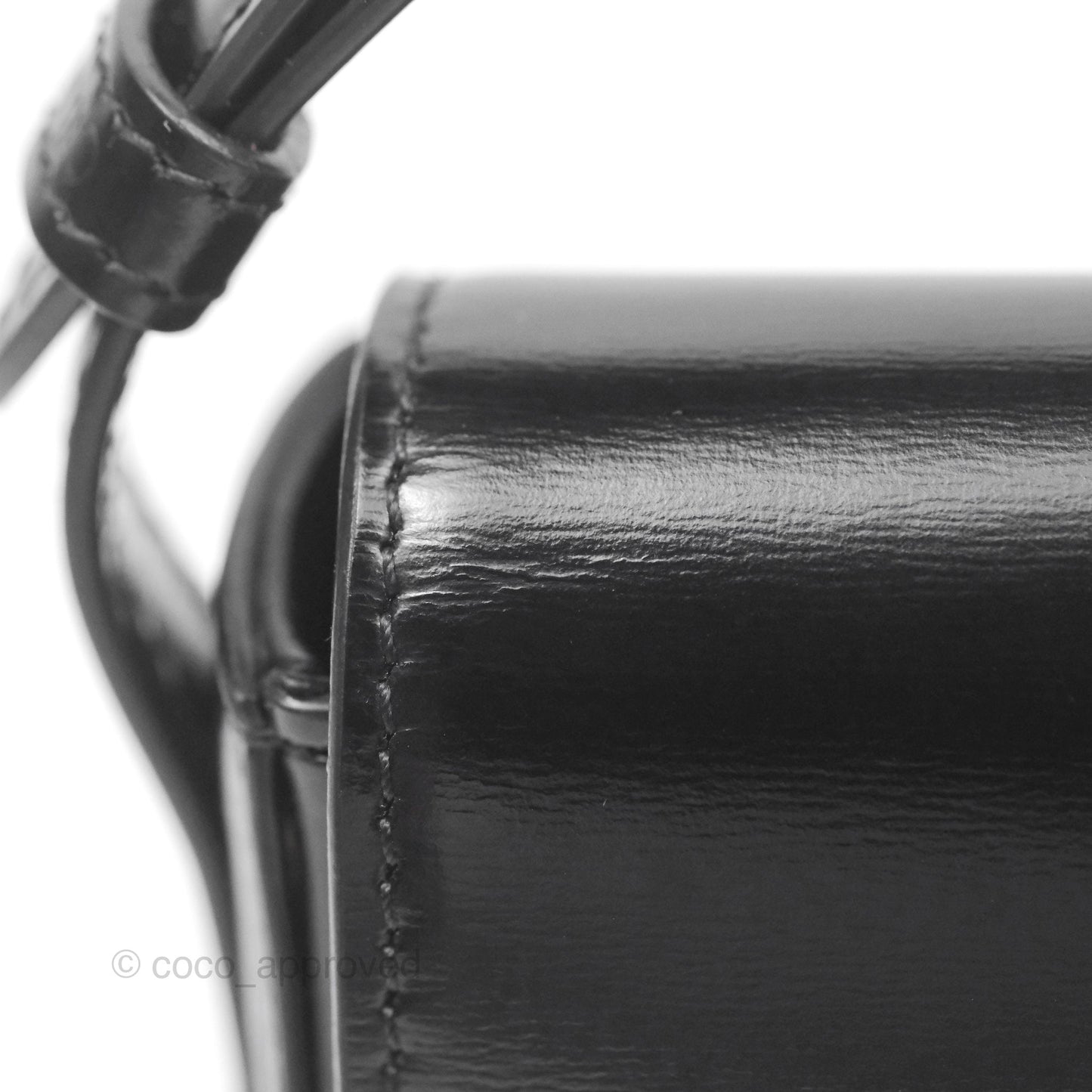 Celine Triomphe Shoulder Bag Black Calfskin