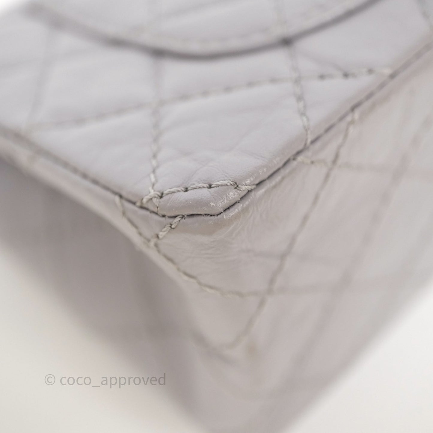 Chanel Mini Reissue 224 Grey Aged Calfskin Aged Gold Hardware