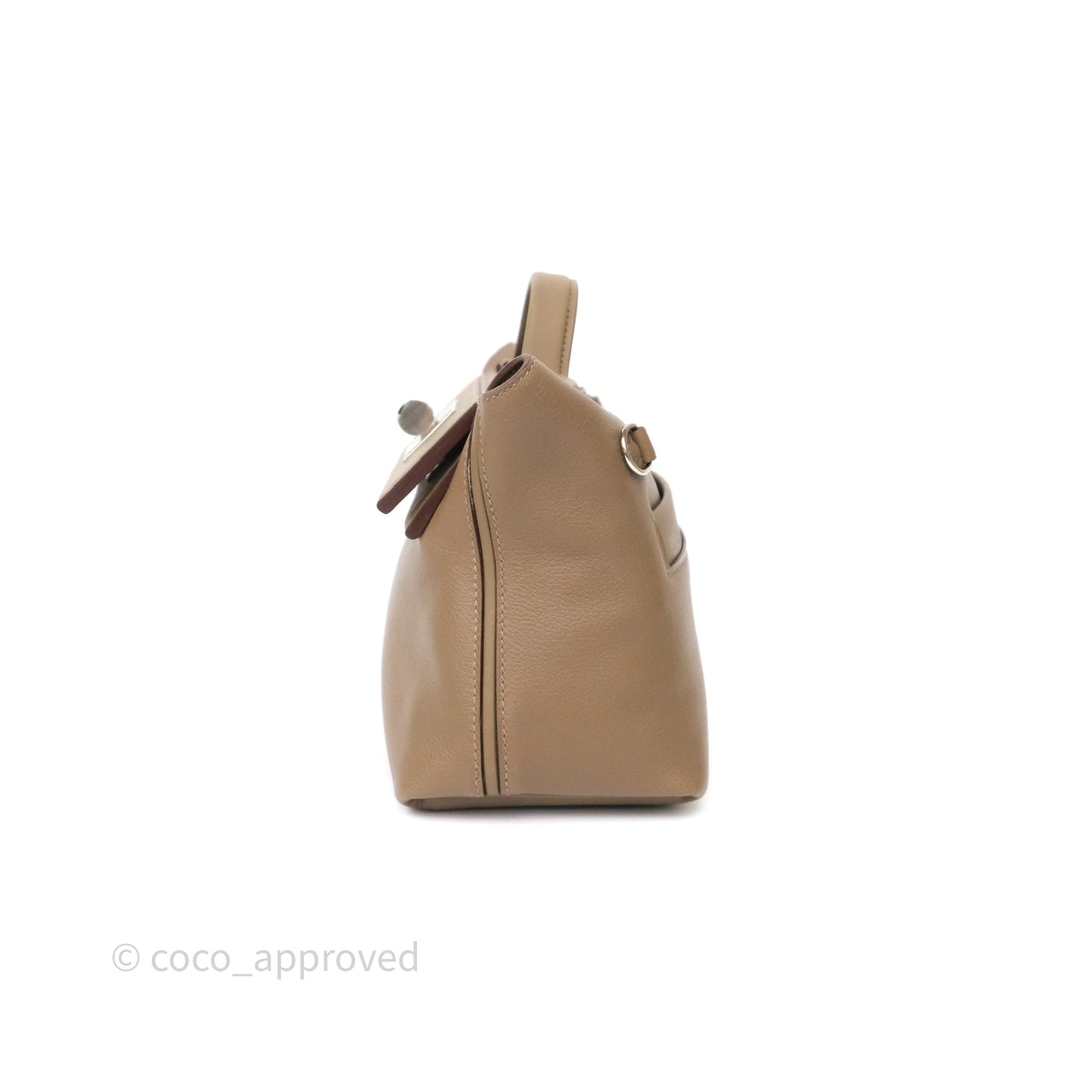 Hermès 24/24 21 Mini Etoupe 18 Evercolor/ Swift Palladium Hardware