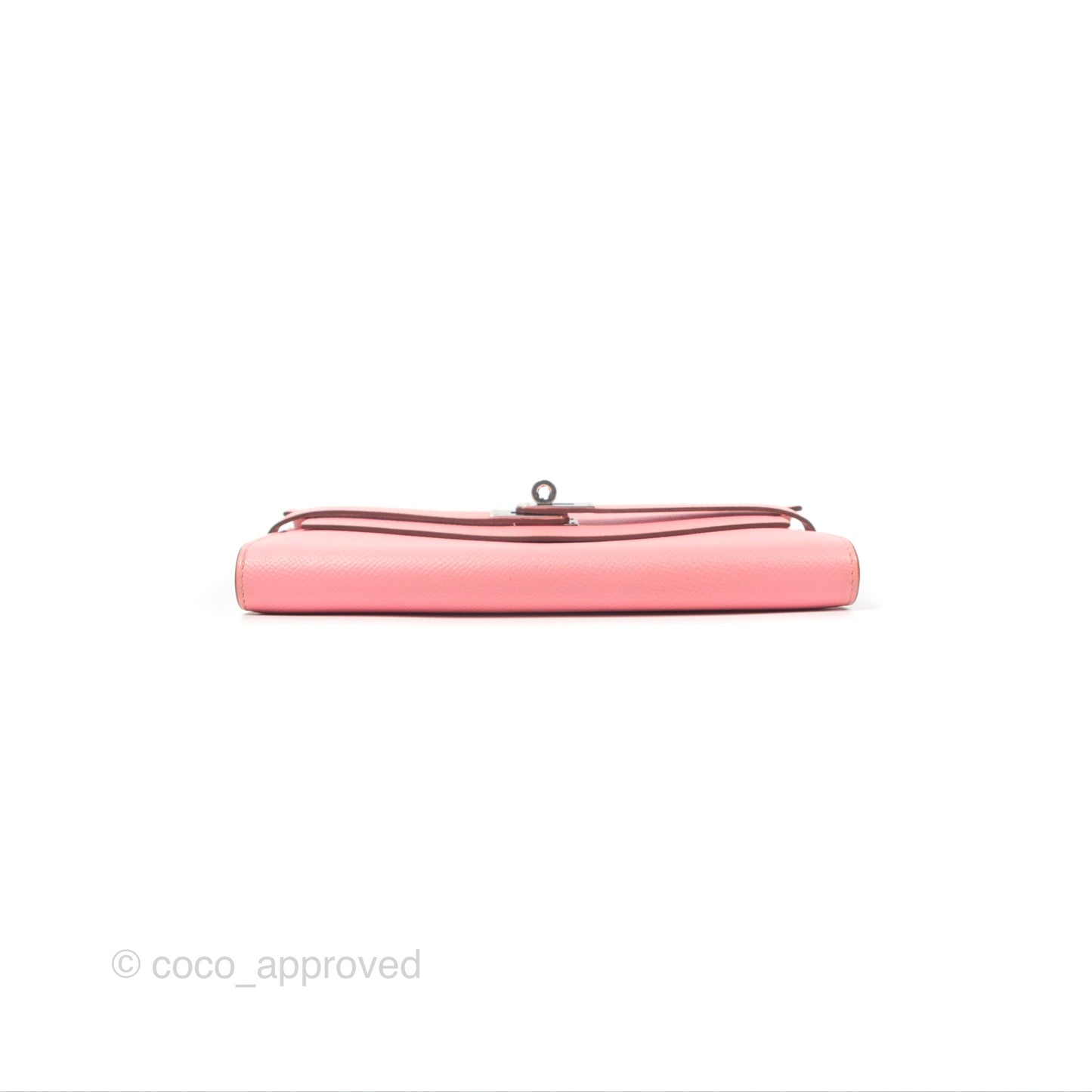 Hermès Kelly Wallet Rose Confetti Epsom Palladium Hardware