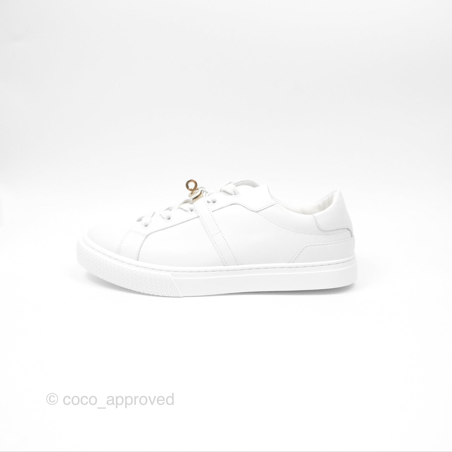 Hermès Day Sneaker White Gold Hardware Size 40