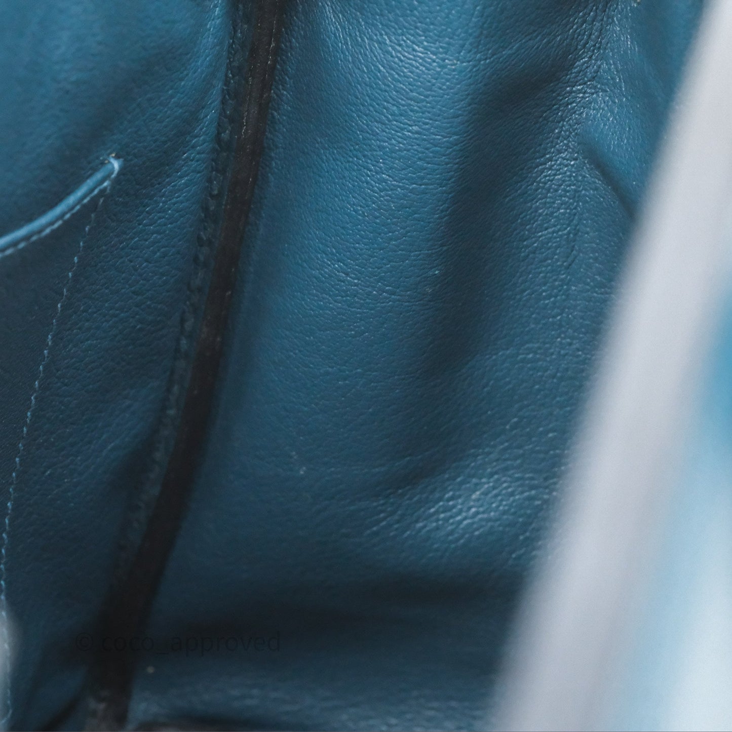 Hermès Birkin 30 Retourne Bleu de Prusse 7P Epsom Gold Hardware