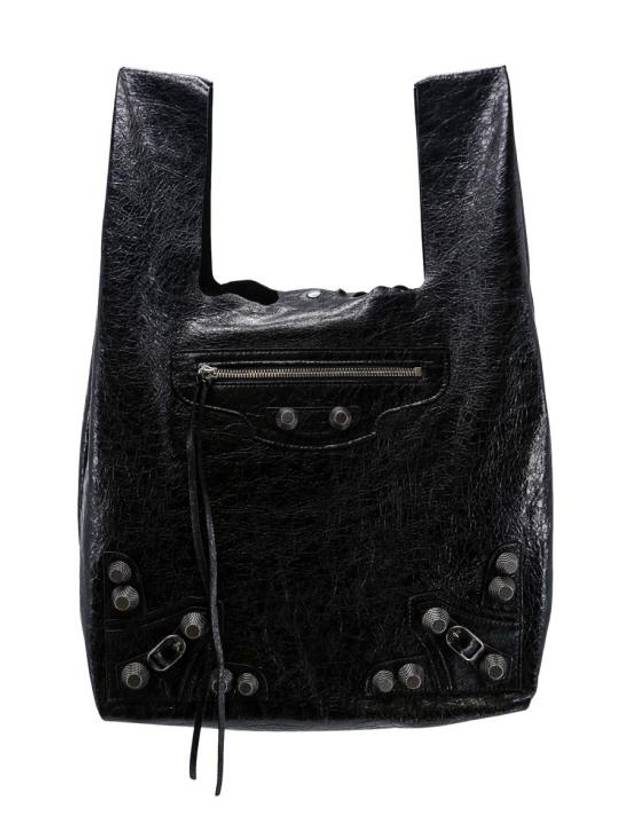 Luxury Balenciaga Men's Le Cagole Tote Bag Black