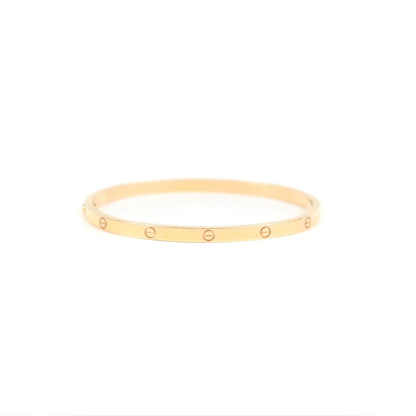 Cartier Small Love Bracelet Rose Gold Size 17