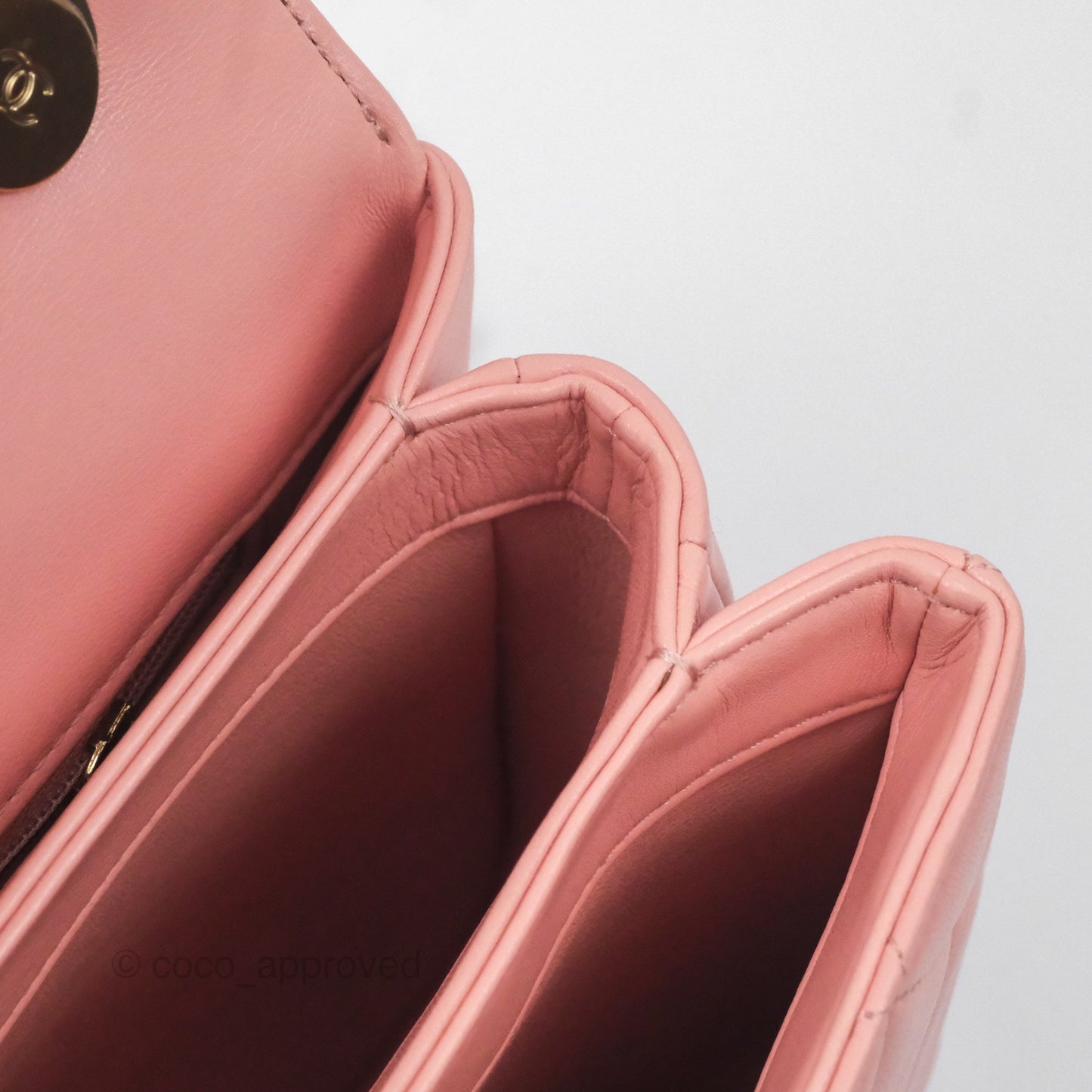 Chanel Small Trendy CC Pink Lambskin Gold Hardware